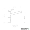 Смесител за кухня с нисък чучур, бронз, Bronze SCHOCK SC510 FIX