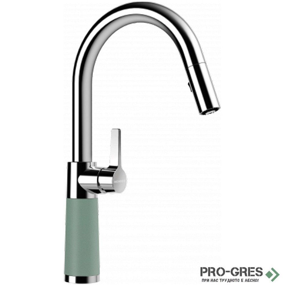Смесител за кухня с висок изваждащ се чучур, Sage SCHOCK SC520PULLOUT