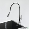 Смесител за кухня с висок гъвкав чучур, инокс, SCHOCK SINA 515000EDM