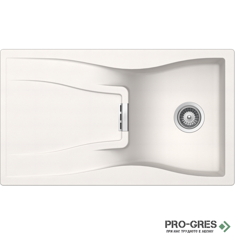 Мивка за кухня 86х50см за вграждане върху плот SCHOCK WATERFALL D100