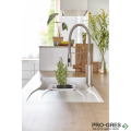 Мивка за кухня 100х50 см, за вграждане върху плот SCHOCK WATERFALL D150
