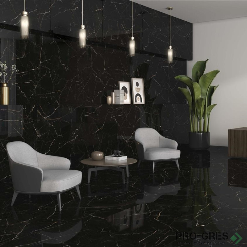 Гранитогрес калиброван полиран, MUSSAH BLACK PUL 60/120 RECT,STN