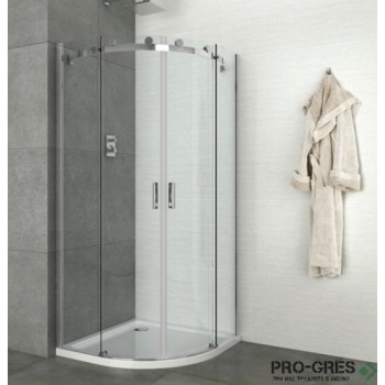 Душ кабина "ELITE", овална, хром, Sanotechnik N2290U