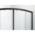 Душ кабина овална черен мат 80х80/90х90 см ELITE BLACK
