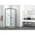 Душ кабина овална черен мат 80х80/90х90 см ELITE BLACK