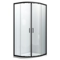 Душ кабина овална черен мат 80х80/90х90 см ELITE BLACK