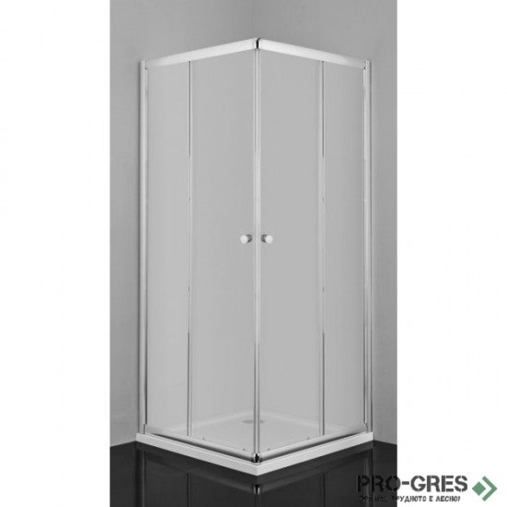 Душ кабина СЕРИЯ B, квадратна, хром, Sanotechnik B1390C