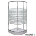 Душ кабина СЕРИЯ B, овална, хром, Sanotechnik B2690CS