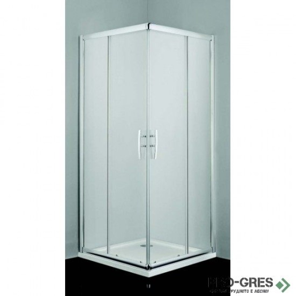 Душ кабина PRO LINE, правоъгълна, хром, Sanotechnik B80C