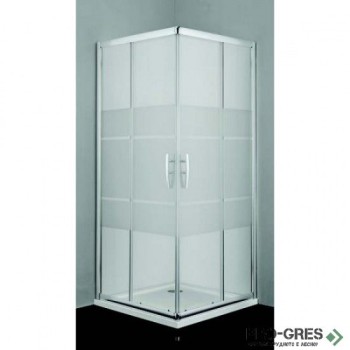 Душ кабина "PRO LINE", правоъгълна, хром, Sanotechnik B80CS