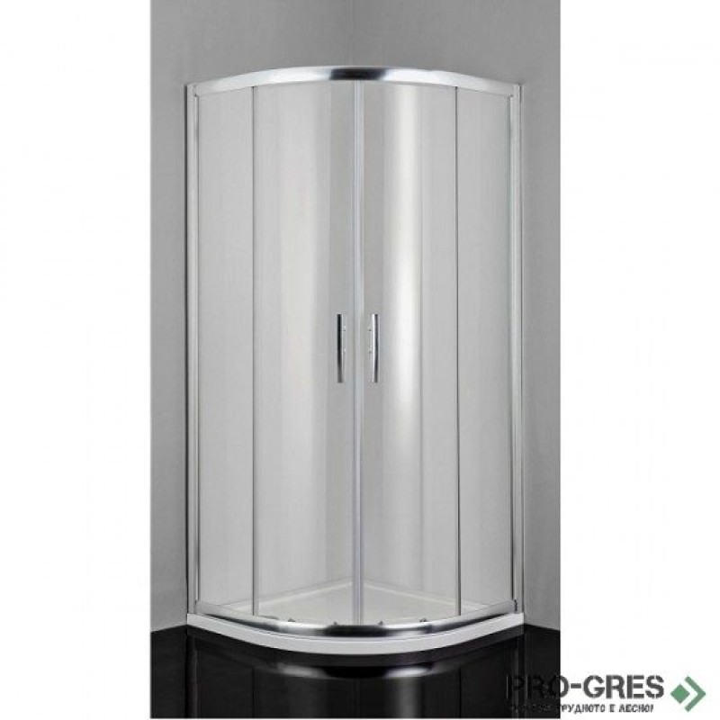 Душ кабина PRO LINE, овална, хром, Sanotechnik B9090C