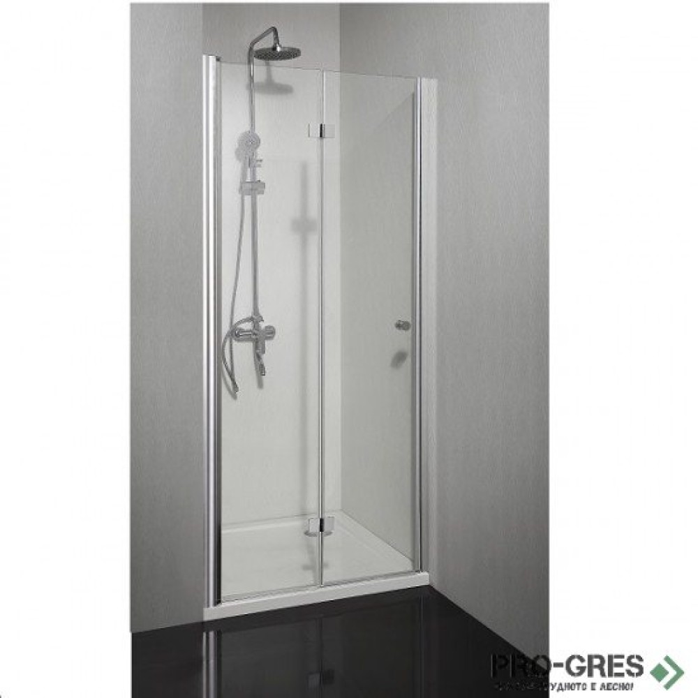 Сгъваема врата SMARTFLEX, хром, Sanotechnik D1280FL