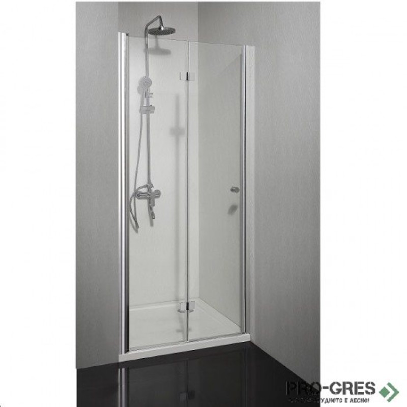 Сгъваема врата SMARTFLEX, хром, Sanotechnik D1280FL