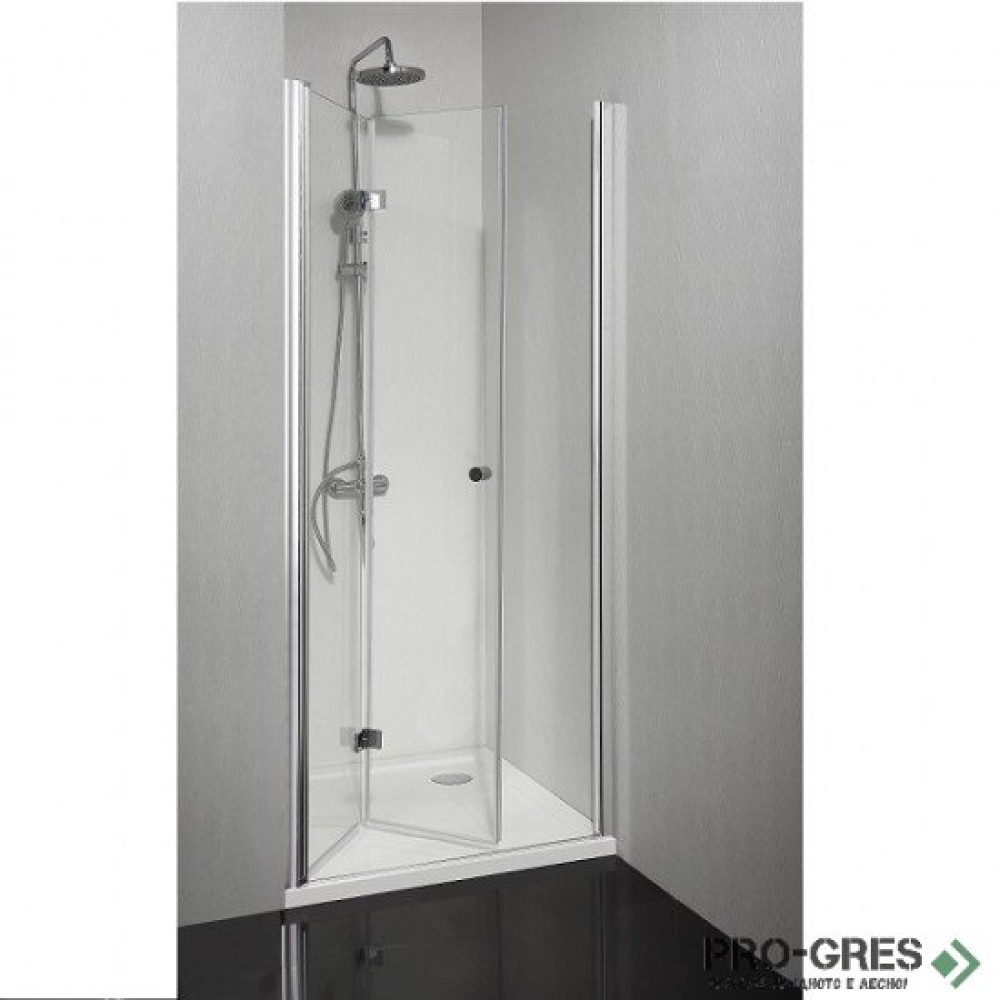 Сгъваема врата SMARTFLEX, хром, Sanotechnik D1280FL