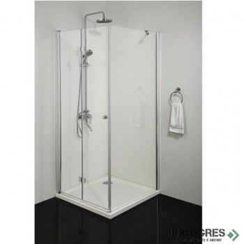 Сгъваема врата "SMARTFLEX", хром, Sanotechnik D1280FL