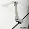 Сгъваема врата SMARTFLEX, хром, Sanotechnik D1280FL