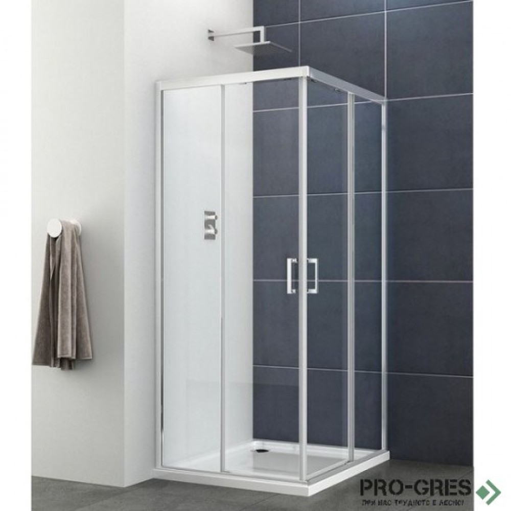 Душ кабина ELITE, квадратна, хром, Sanotechnik E80SC