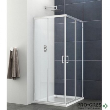 Душ кабина "ELITE", квадратна, хром, Sanotechnik E80SC