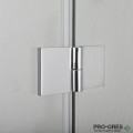 Сгъваема врата SIMPLYFLEX, хром, Sanotechnik EN1380