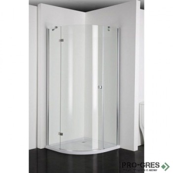 Душ кабина "СЕРИЯ EN", овална, хром, Sanotechnik EN2280C