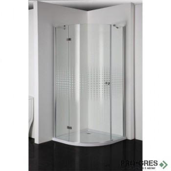 Душ кабина "СЕРИЯ EN", овална, хром, Sanotechnik EN2290CS