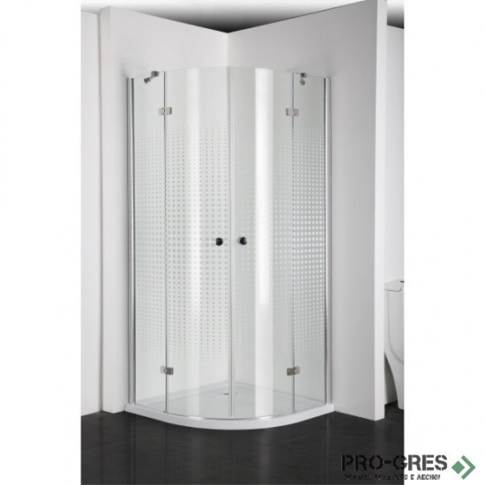 Душ кабина СЕРИЯ EN, овална, хром, Sanotechnik EN2390CS