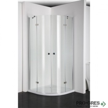 Душ кабина "СЕРИЯ EN", овална, хром, Sanotechnik EN2390CS