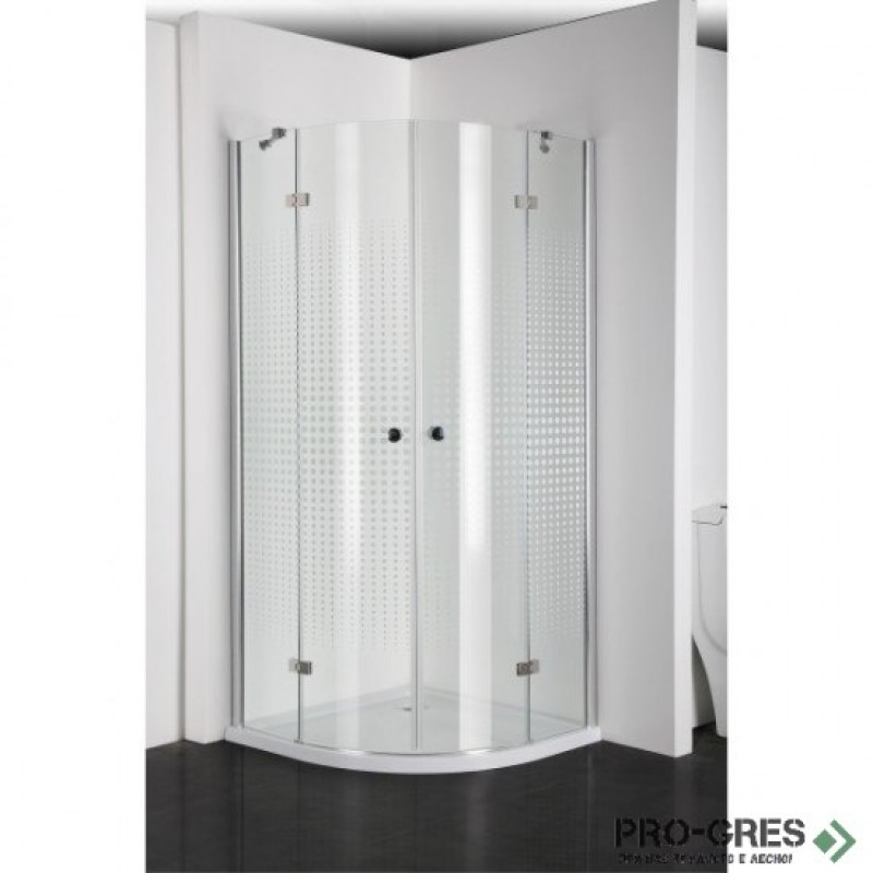 Душ кабина СЕРИЯ EN, овална, хром, Sanotechnik EN2390CS