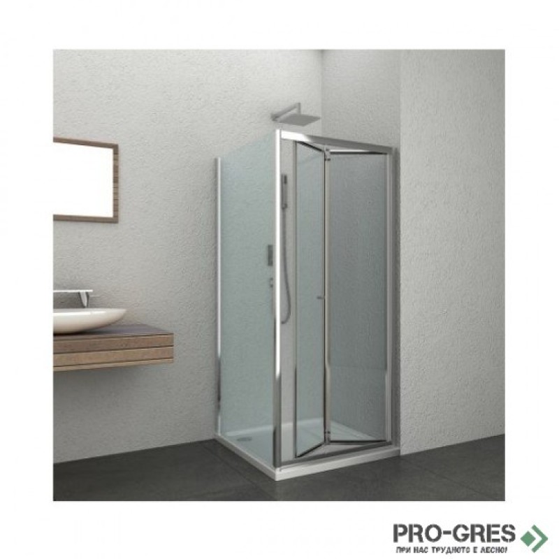 Душ кабина ELITE, правоъгълна, хром, Sanotechnik  FD80+F80