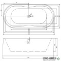 Свободностояща вана 170 см, в бяло Sanotechnik LIERPOOL