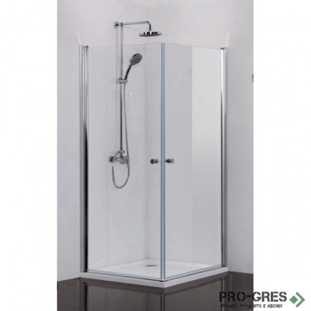 Душ кабина VEGA 2, квадратна, хром, Sanotechnik N1280