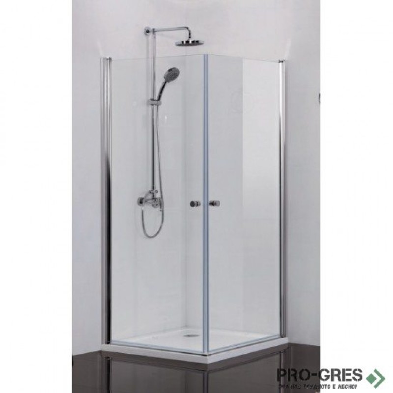 Душ кабина VEGA 2, квадратна, хром, Sanotechnik N1280