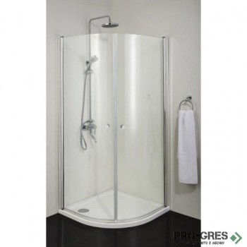 Душ кабина "RONDA", овална, хром, Sanotechnik N1390