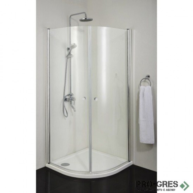 Душ кабина RONDA, овална, хром, Sanotechnik N1390