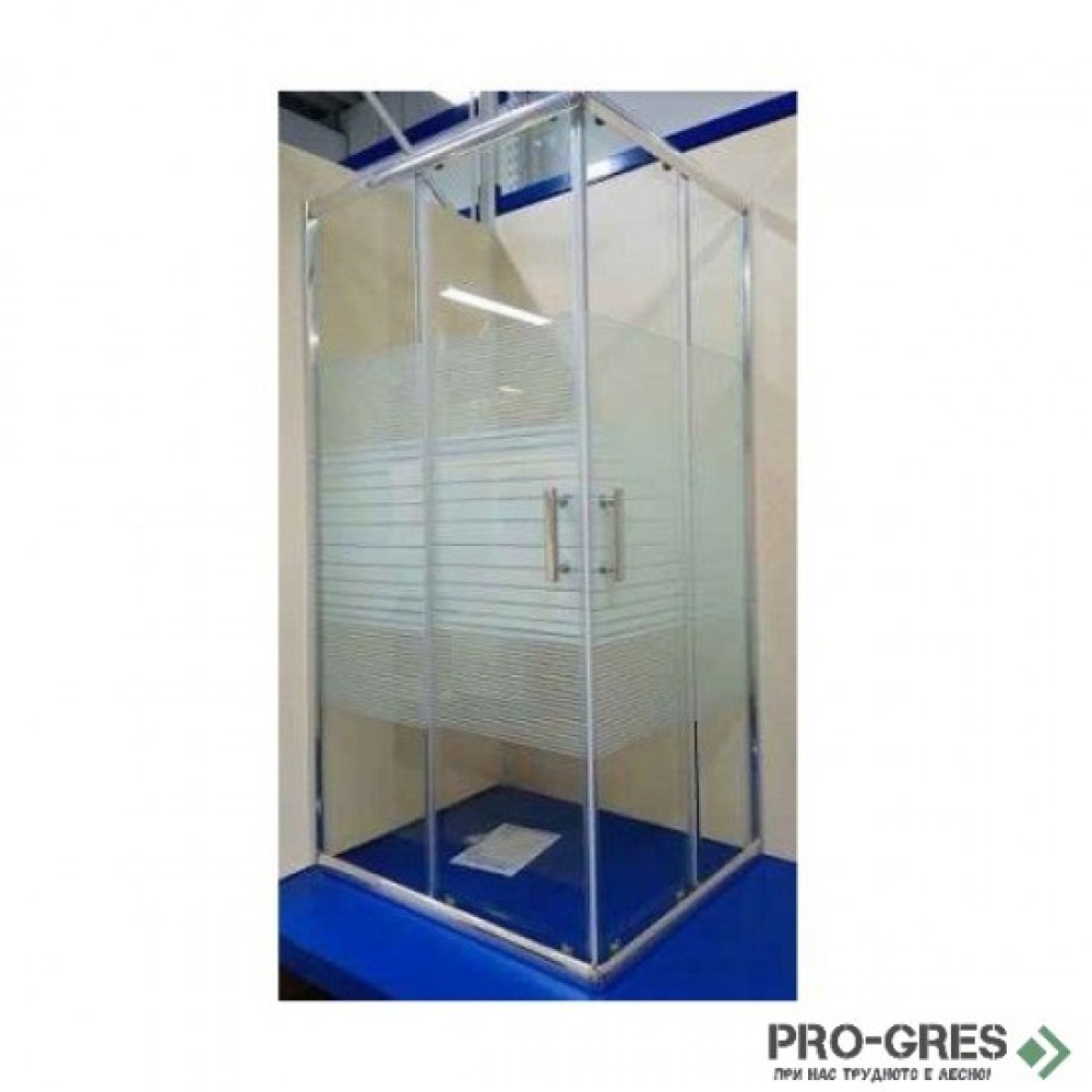 Душ кабина СЕРИЯ Р, правоъгълна, хром, Sanotechnik P8010C