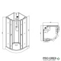 Затворена душ кабина IDEA 2, Sanotechnik PS11