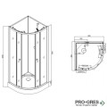 Затворена душ кабина BELA 2, Sanotechnik PS13B