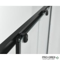 Преграден душ параван ELITE BLACK, в черно, Sanotechnik S100B