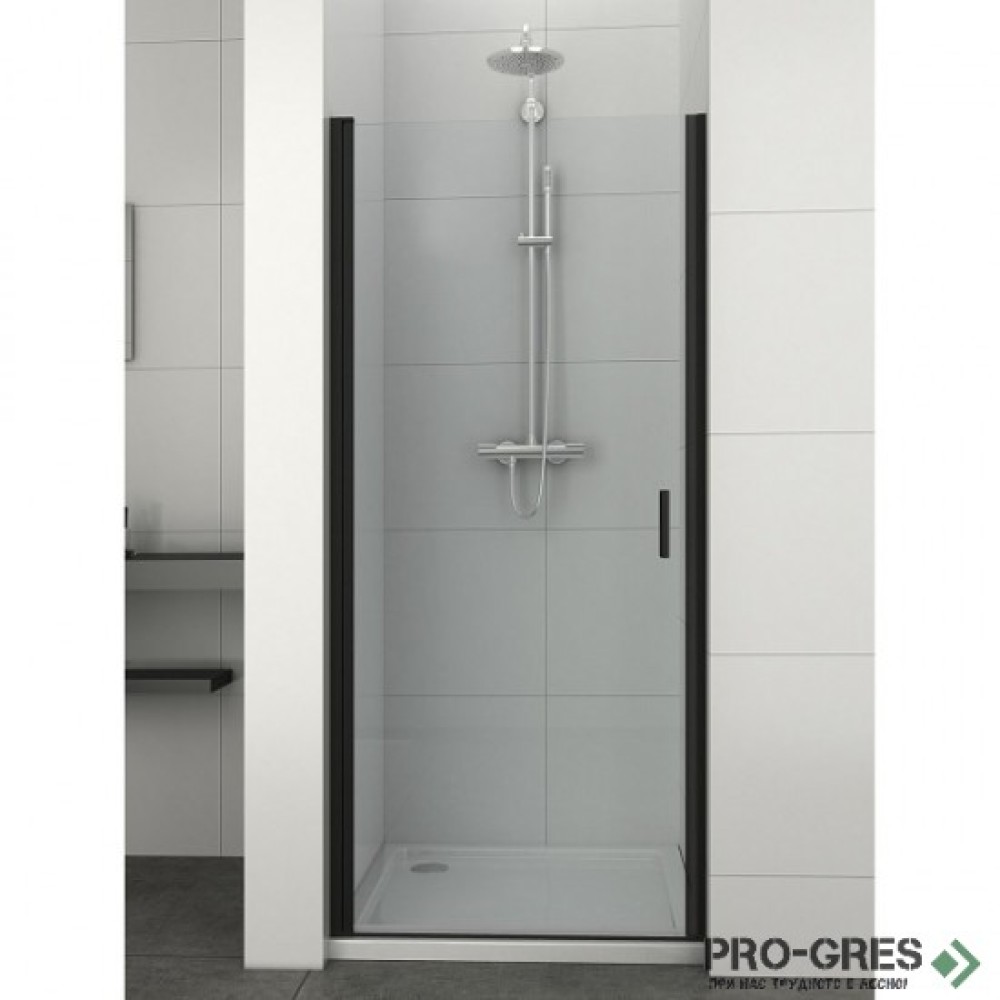 Преграден душ параван ELITE BLACK, черно, Sanotechnik T80B