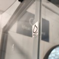 Душ кабина квадрат 6мм прозрачно стъкло Хром и Черен профил 90х90см AAS6