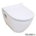 Конзолна тоалетна чиния с вградено биде SEREL SMART SM12 GTL SLIM Soft Close