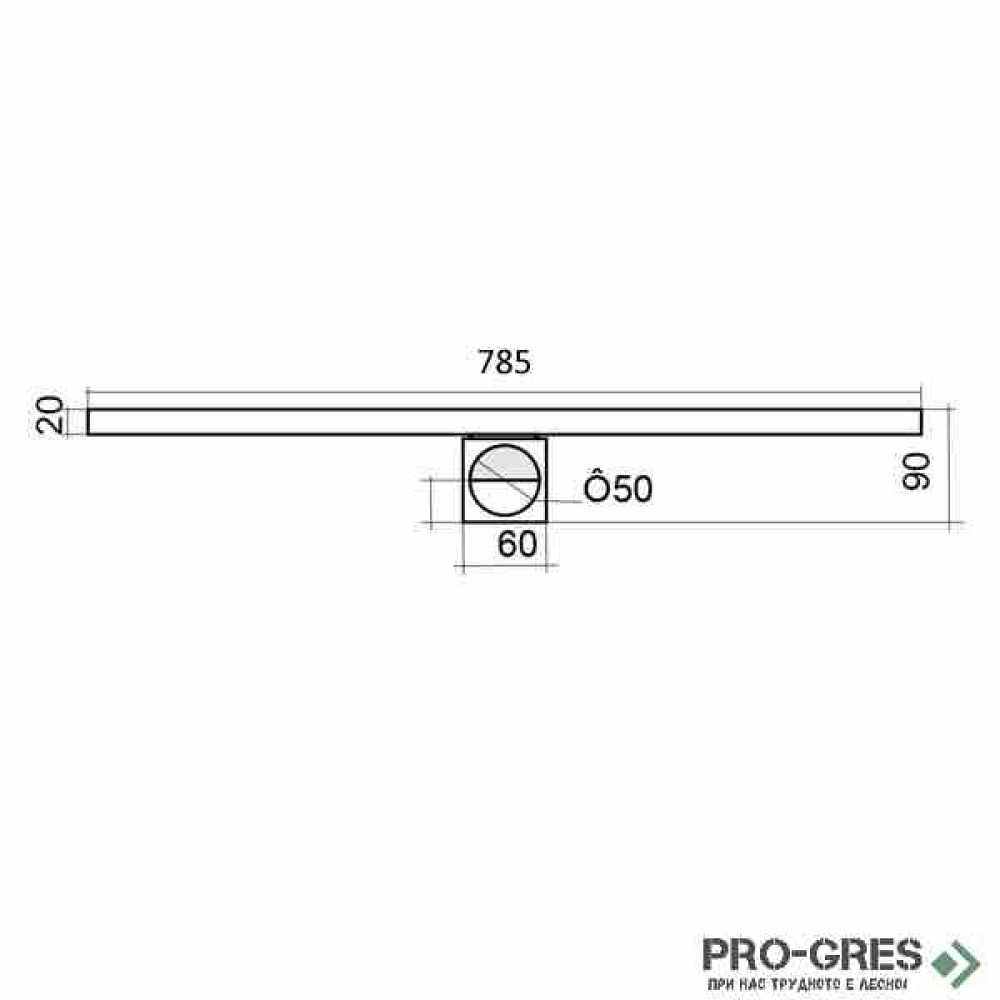 Лентов сифон бял Smart Care Glass sm glass white 785
