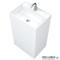 Свободностояща мивка за баня Avonite Rectangular 55х40х90 см Solid Stone в цвят по RAL