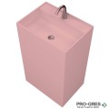 Свободностояща мивка за баня Avonite Rectangular 55х40х90 см Solid Stone в цвят по RAL