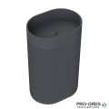Свободностояща мивка за баня Avonite Oval Stripes 60х40 см Solid Stone в цвят по RAL