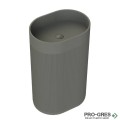 Свободностояща мивка за баня Avonite Oval Stripes 60х40 см Solid Stone в цвят по RAL