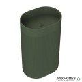 Свободностояща мивка за баня Avonite Oval Stripes 60х40 см Solid Stone в цвят по RAL