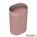 Свободностояща мивка за баня Avonite Oval Stripes 60х40 см Solid Stone в цвят по RAL