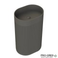 Свободностояща мивка за баня Avonite Oval Stripes 60х40 см Solid Stone в цвят по RAL