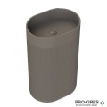 Свободностояща мивка за баня Avonite Oval Stripes 60х40 см Solid Stone в цвят по RAL